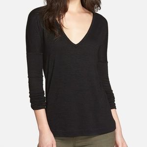 Rag & Bone Theo V-Neck Long Sleeve Tee